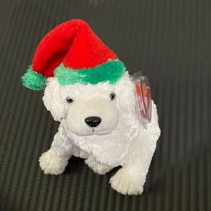 Ty Beanie Babies Baby of the Month Tinsel Holiday Dog Rare Vintage Collectible